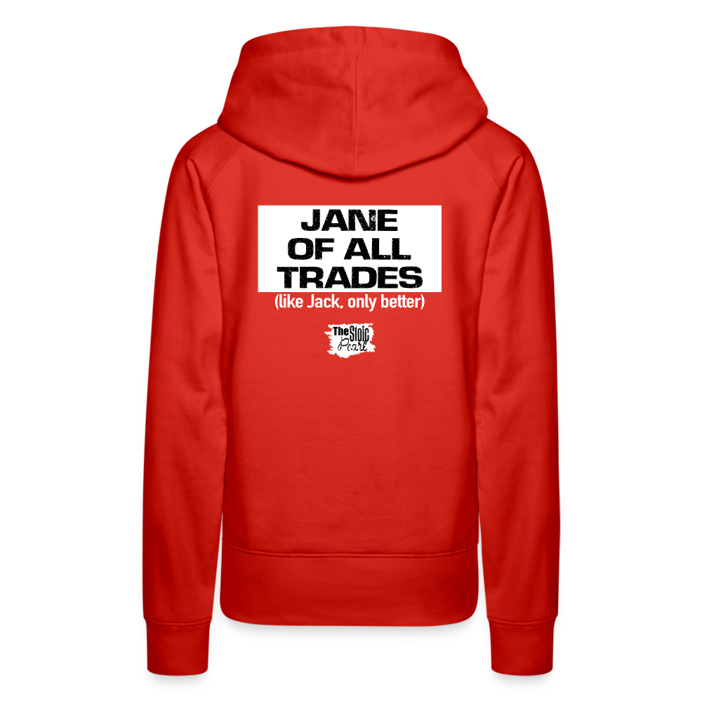 Jane Of All Trades Hoodie - red